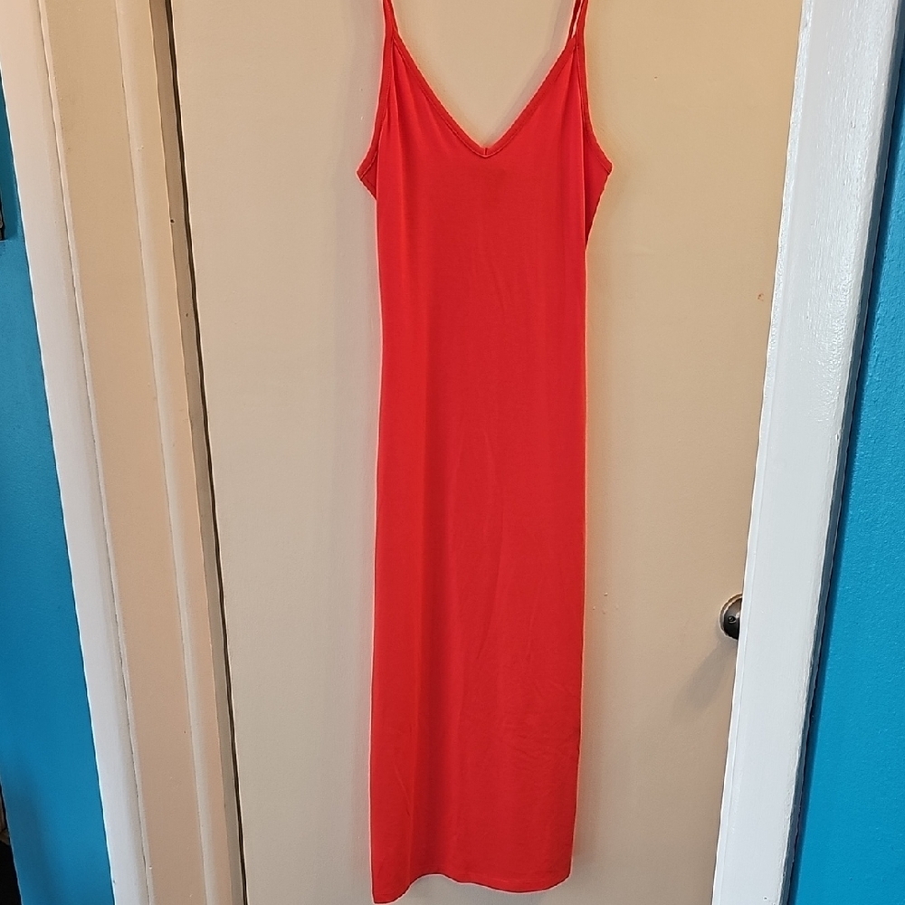 Vibrant Red Maxi Dress